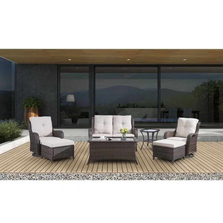 WFSBT 4 - Person Outdoor Seating Group with Cushions