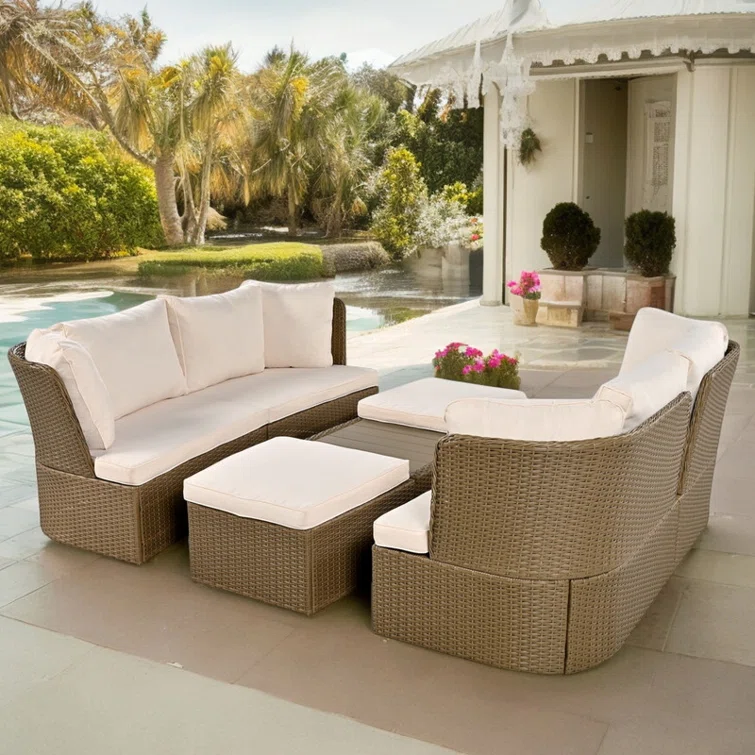 Agostini 6 - Person Outdoor Seating Group with Cushions