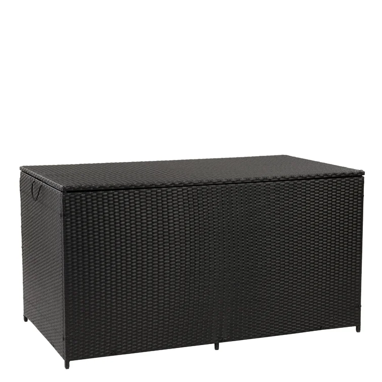 Latitude Run® Parksville 59'' W 224 Gallons Water Resistant Resin Deck Box in Black