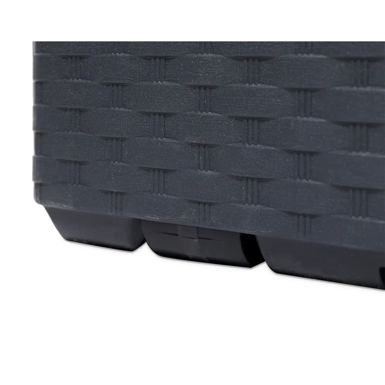 Toomax Z175E097 Portofino Heavy Duty 90 Gal Novel Resin Outdoor Deck Box, Gray