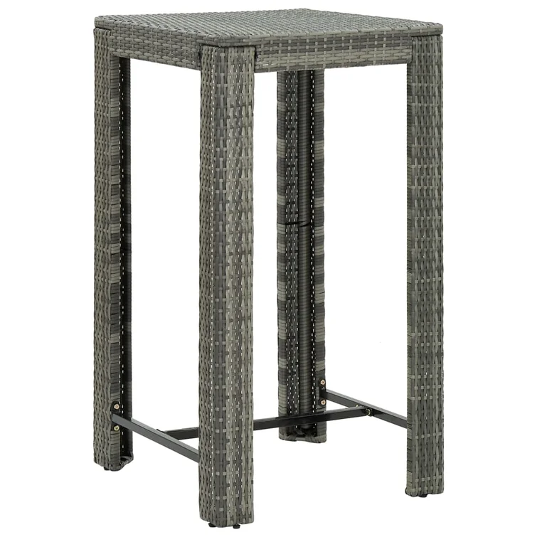 Patio Bar Set Outdoor Bistro Set Bar Stool Bistro Table Poly Rattan
