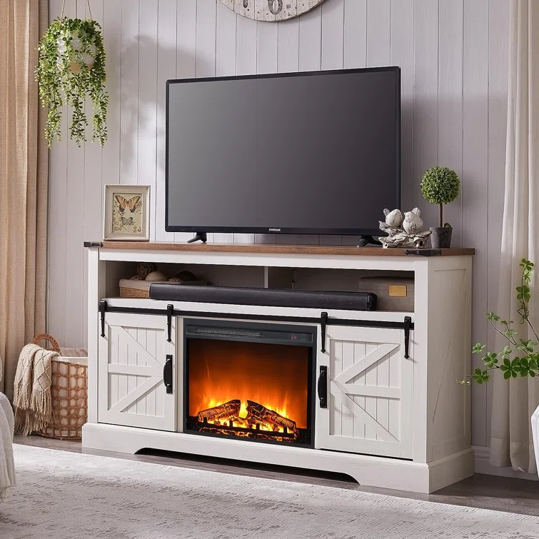 Farmhouse Highboy TV Stand with 23