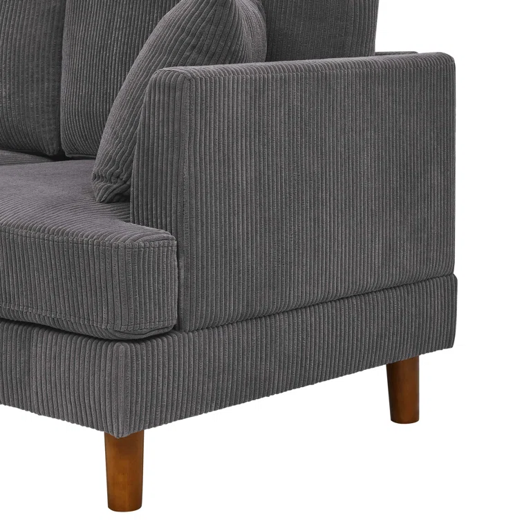 Nikeita 2 - Piece Corduroy Sectional