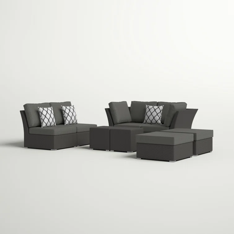 Baecher 6 - Person Outdoor Seating Group with Cushions
