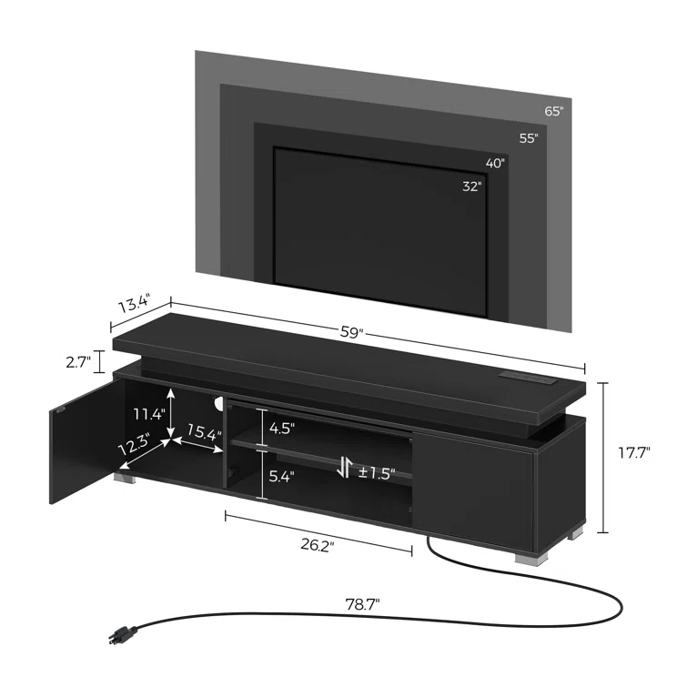 Geffken TV Stand for TVs up to 65