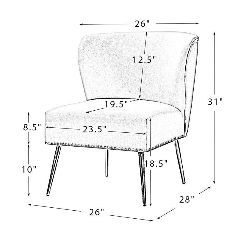 Angela Leather Side Chair