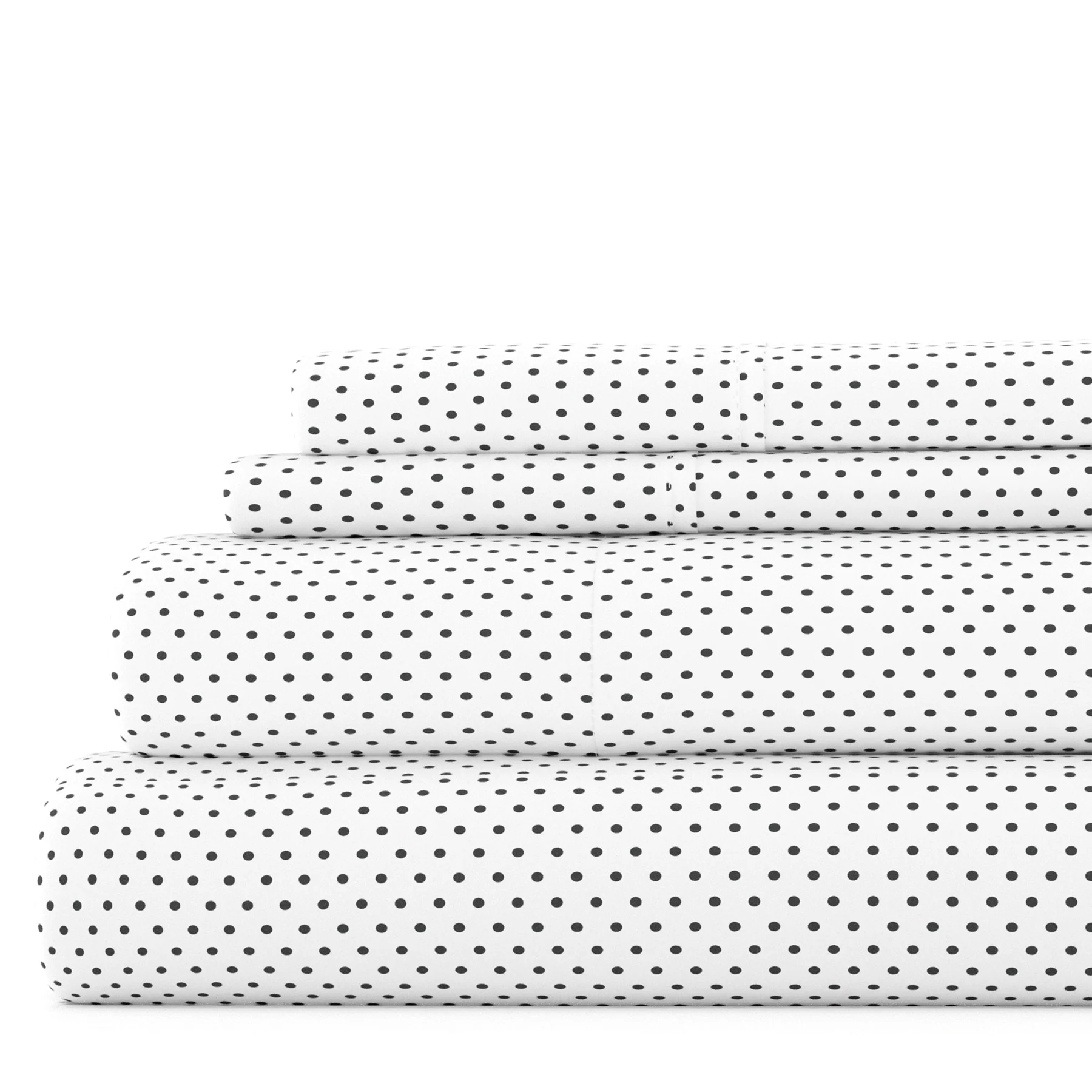 Becky Cameron 4 Piece Deep Pocket Stippled Pattern Bed Sheet Set