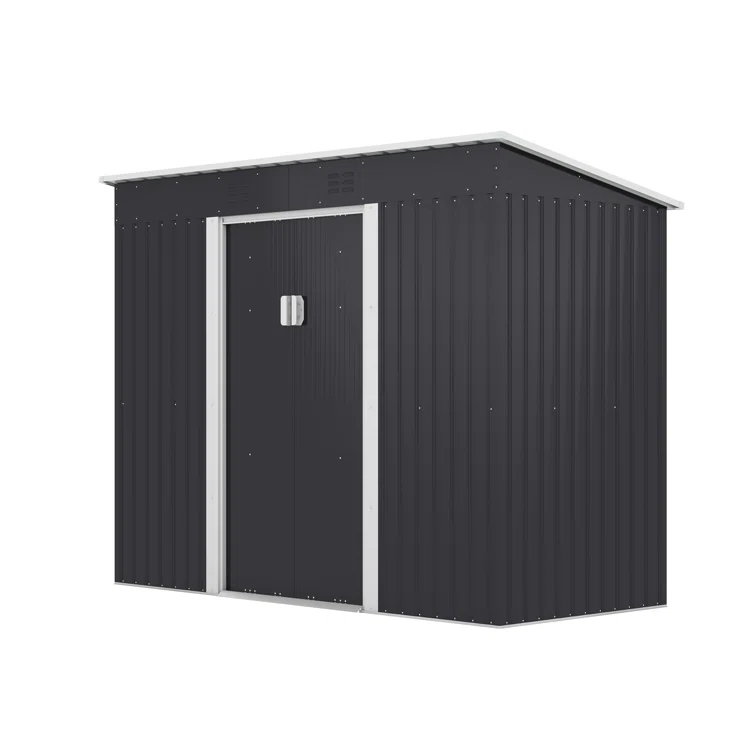 9 ft. W x 4 ft. D Metal Lean-To Storage Shed