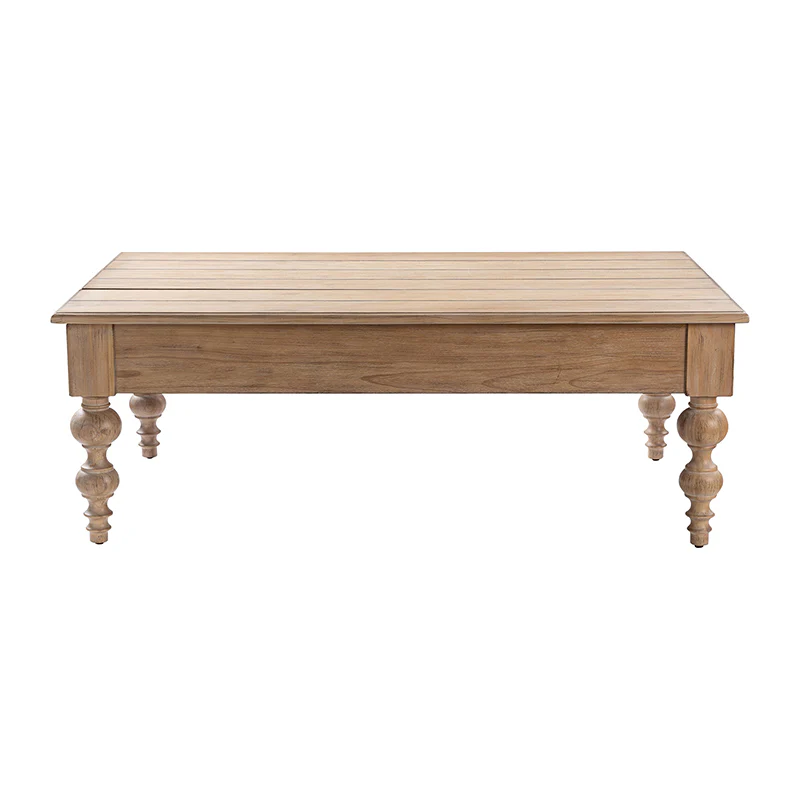 Cynthia Lift Top 4 Legs Ottoman Coffee Table with Storage