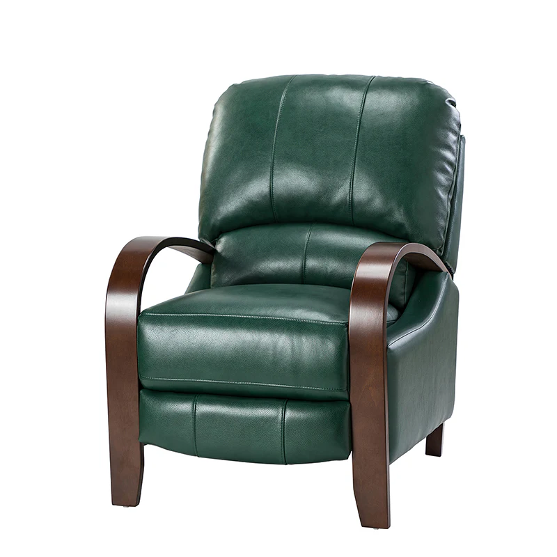 Melisa Genuine Leather Manual Recliner