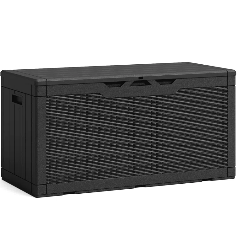 100 Gallons Water Resistant Resin Lockable Deck Box