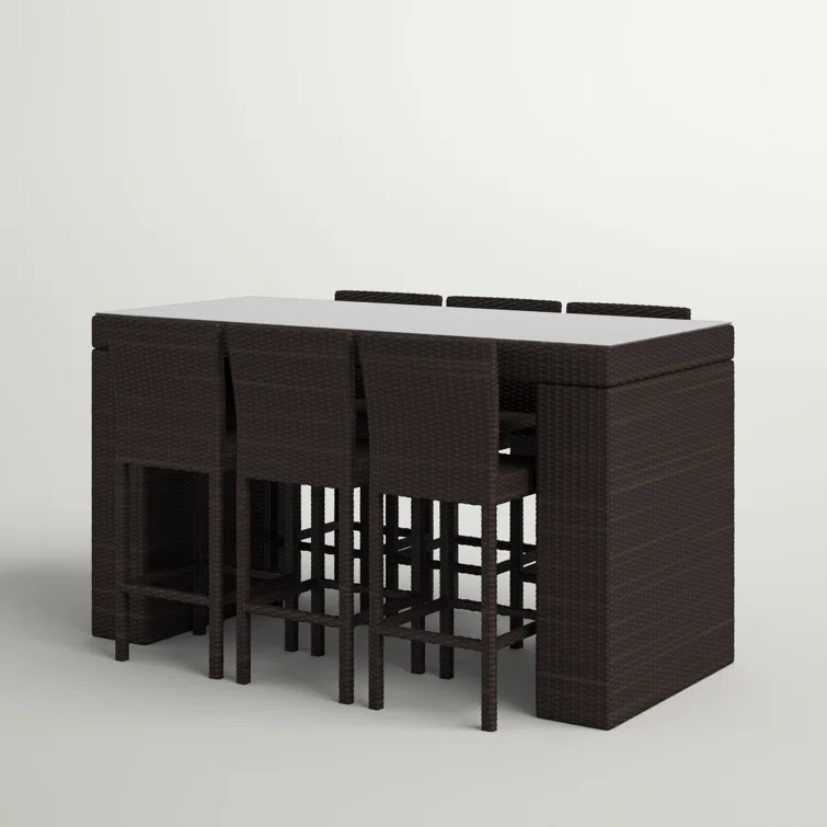 Fernando 6 - Person Rectangular Outdoor Dining Set