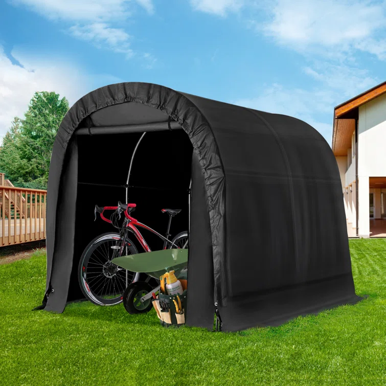6.3 ft. W x 8 ft. D Portable Tool Shed , Storage Tent