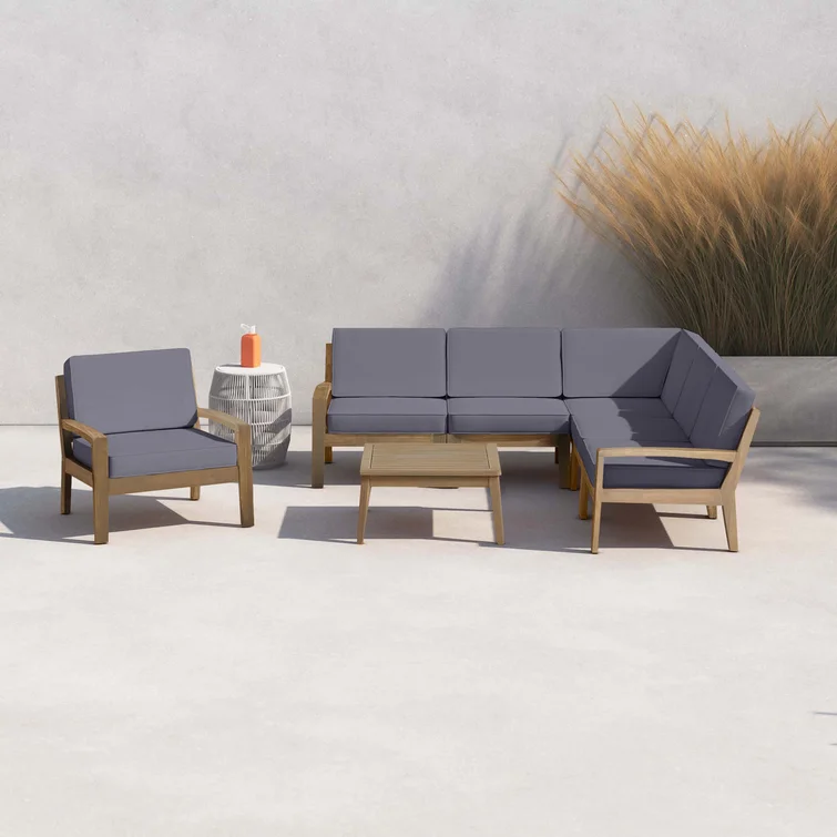 Sonnie 5 - Person Outdoor Seating Group with Cushions