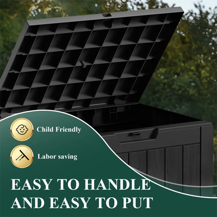 Olilawn Extra Large Resin Outdoor Storage Deck Box
