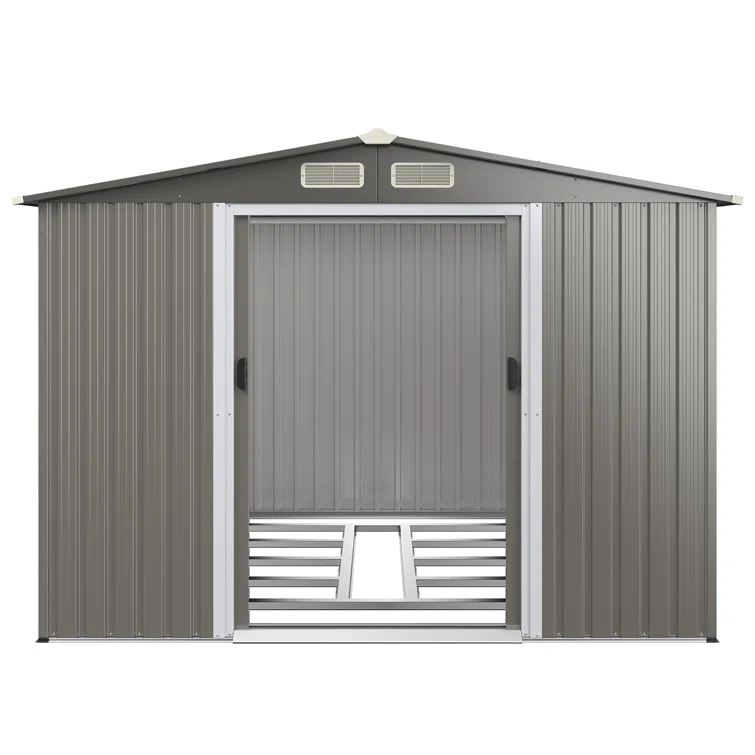 8.5 ft. W x 6 ft. D Galvanized Steel Storage Shed