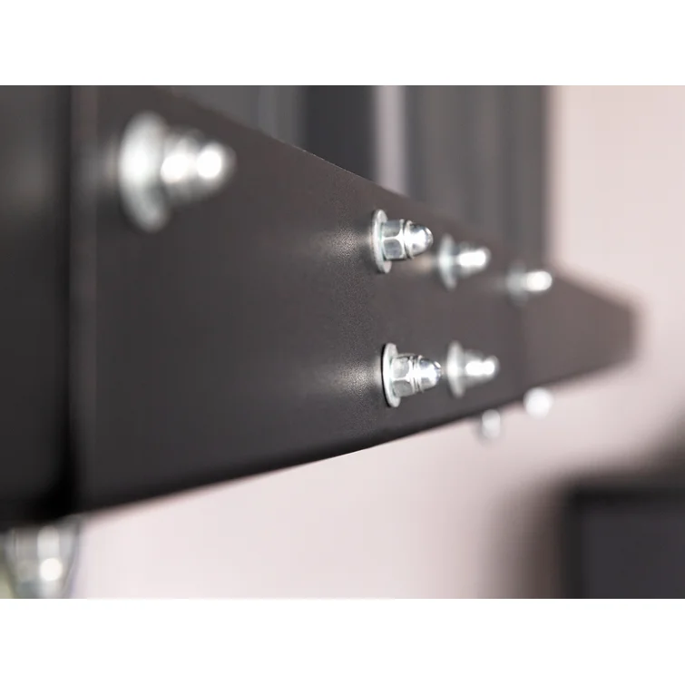 Pro Series 4 ft. x 8 ft. and 2 ft. x 8 ft. Wall Mounted Steel Shelf Set