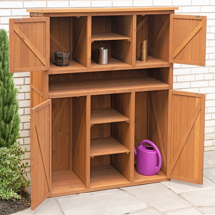 4 ft. x 2 ft. Solid Wood Lean-To Storage Shed