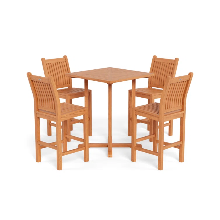 4 - Person Rectangular Teak Outdoor Dining Set