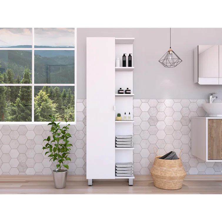 Urano Single Storage Cabinet ( 62.2'' H x 20.1'' W x 8.5'' D)