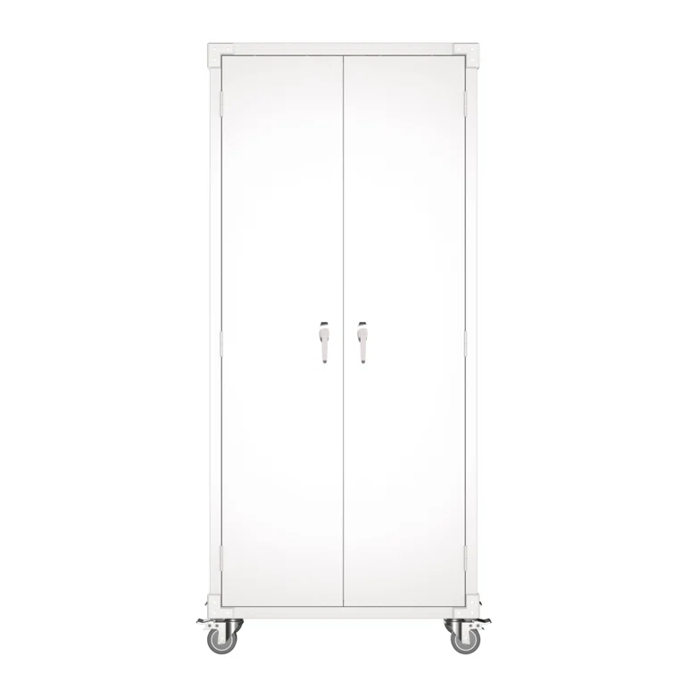 72" H x 31.5" W x 16.5" D Metal Storage Cabinet with Lockable Doors and Shelves