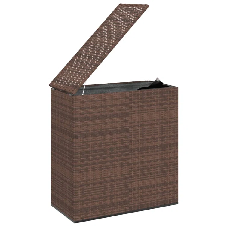 Outdoor Storage Deck Box Chest Cabinet for Patio Cushions Tools PE Rattan