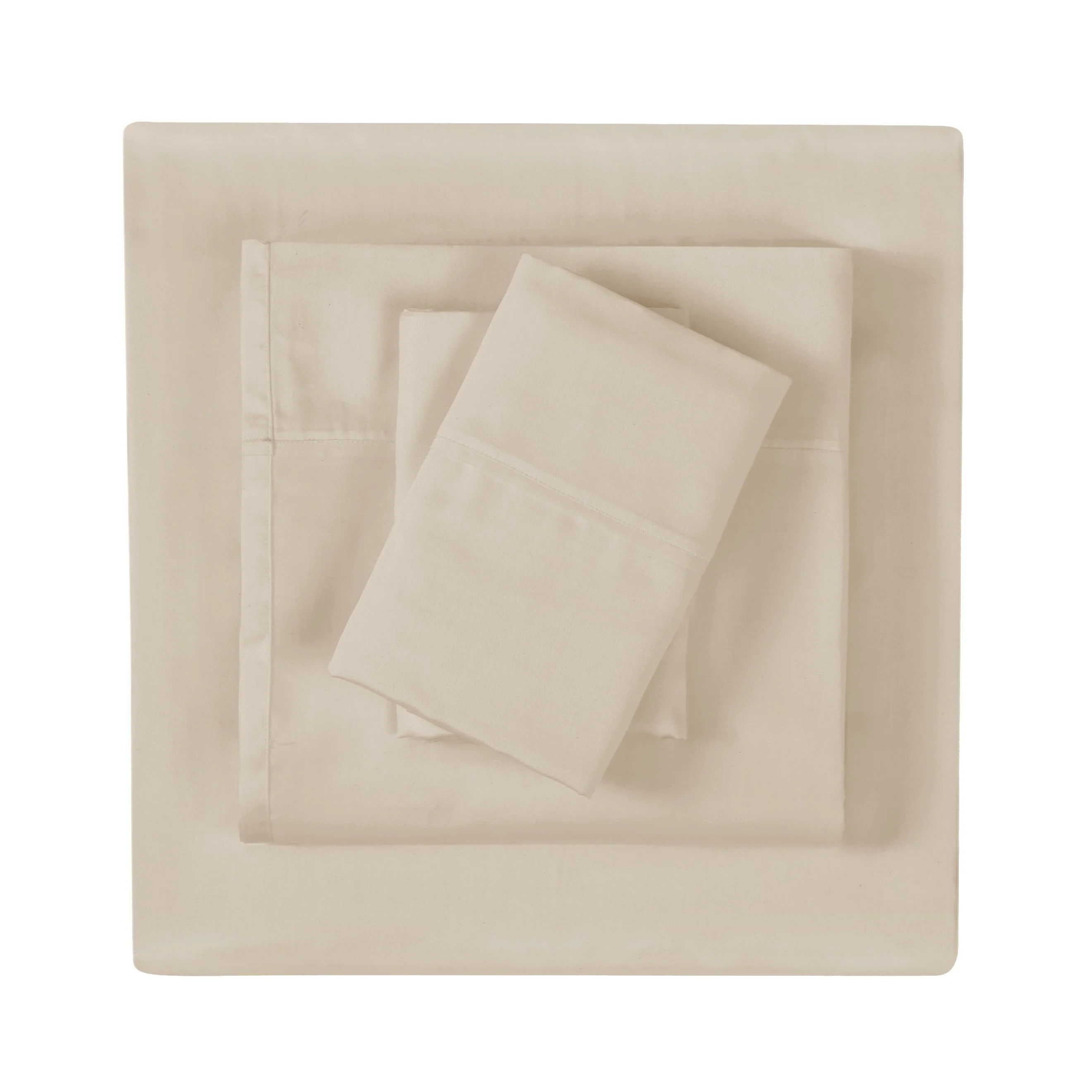 Vince Camuto Solid 400TC Percale 4 Piece Sheet Set