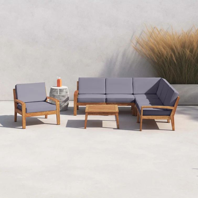 Sonnie 5 - Person Outdoor Seating Group with Cushions