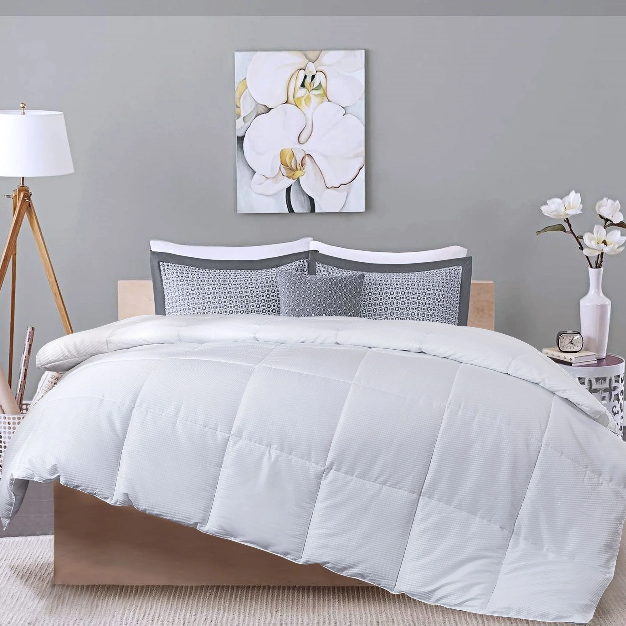 Lightweight Down Alternative Comforter Summer Duvet Box Stitching