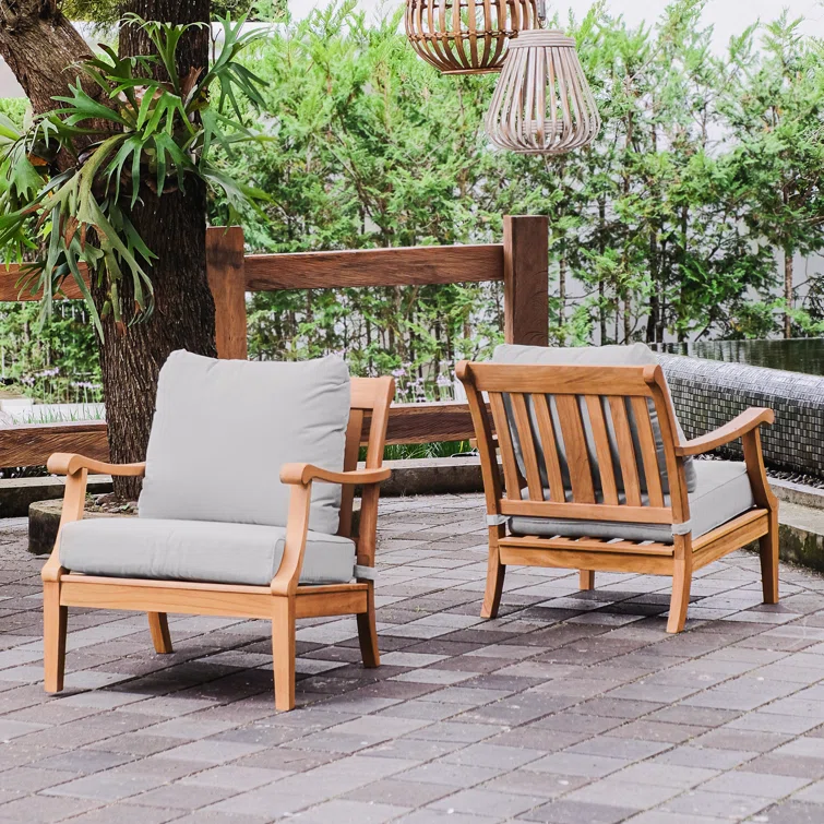 Arizona 4 - Piece Teak Outdoor Seating Group with Cushions