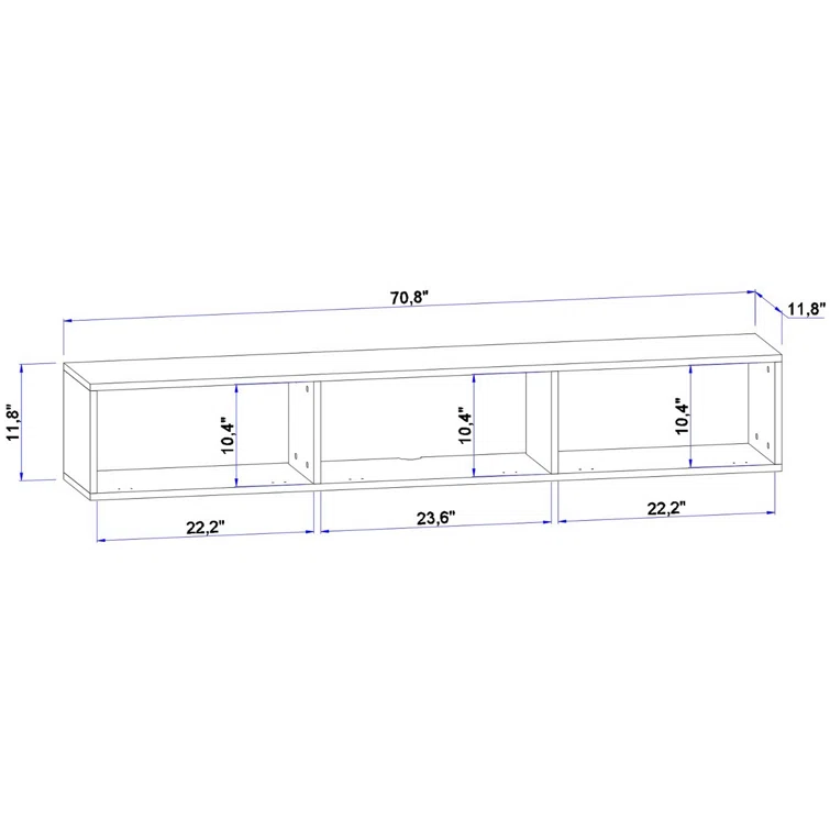 Colima Floating TV Stand Up to 80