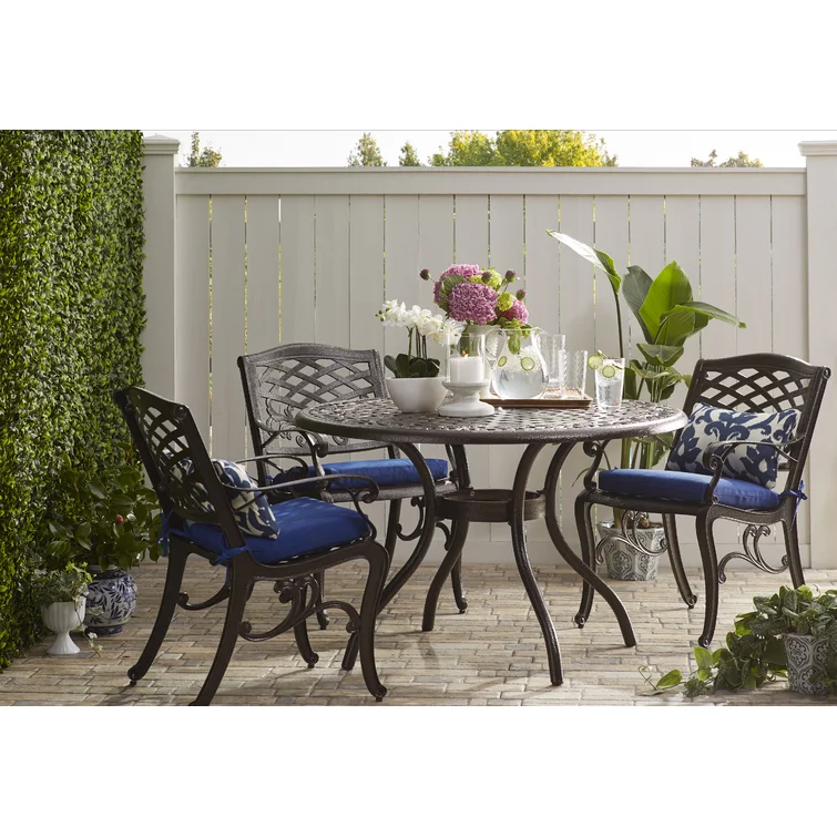 Chachere 4 - Person Round Outdoor Dining Set