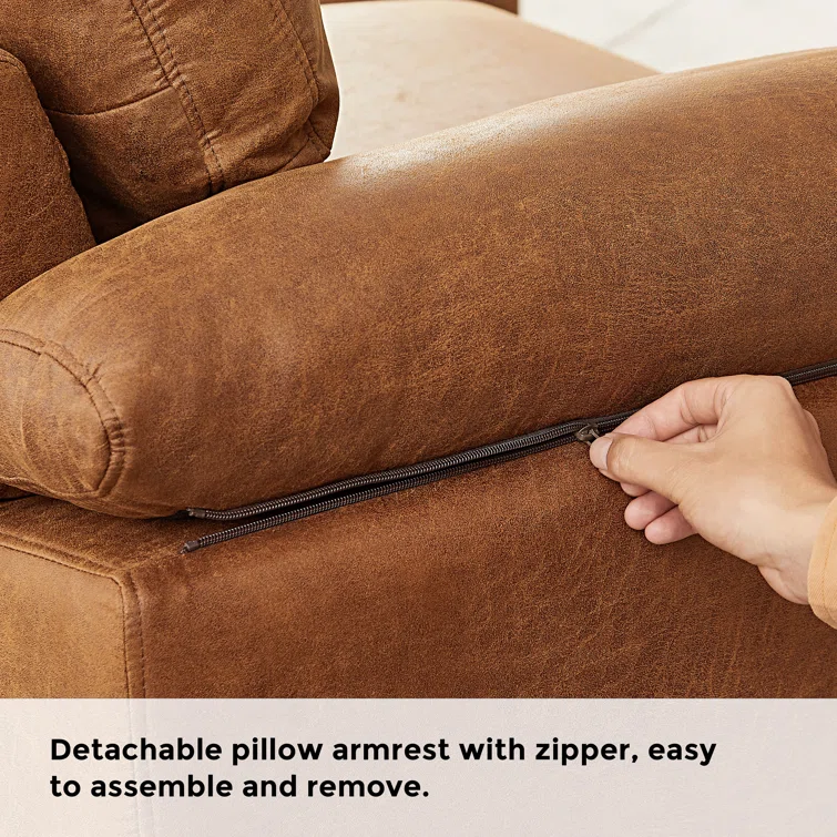 Amreena 2 - Piece Faux Leather Chaise Sectional