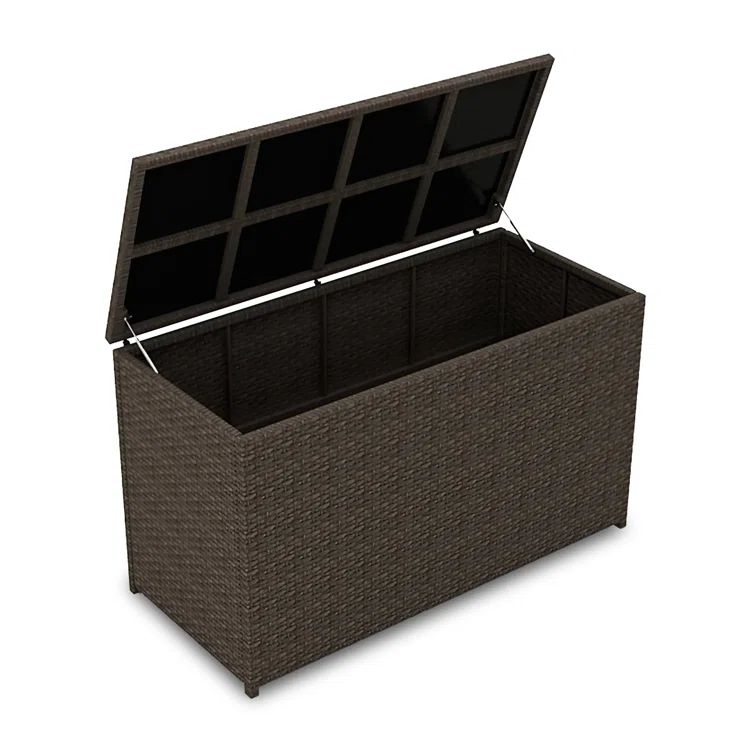 Wade Logan® Buckholtz 61.5'' W Water Resistant Deck Box in Chestnut