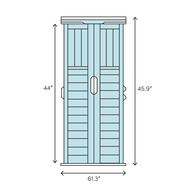 5 ft. W x 3 ft. D Plastic Horizontal Tool Shed
