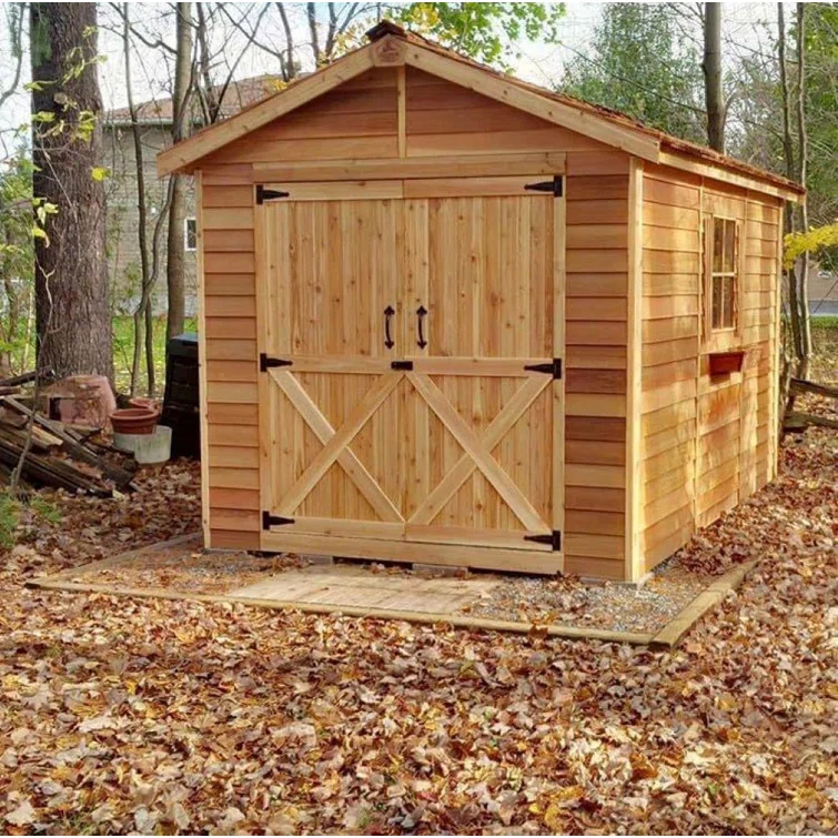 Rancher 8 ft. W x 16 ft. D Solid and Manufactured Wood Storage Shed
