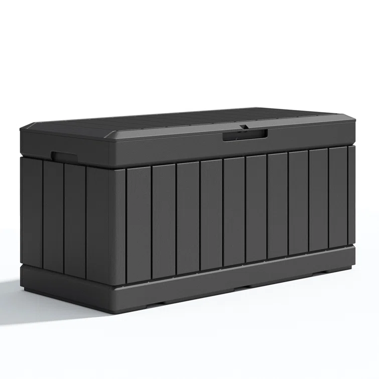 90 Gallons Water Resistant Resin Lockable Deck Box