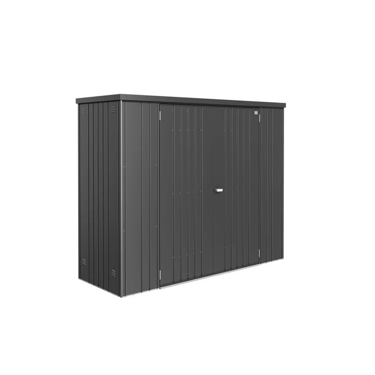Equipment Locker 230 - 7.5' x 2.7' x 6' - Dark Gray with Floor Kit
