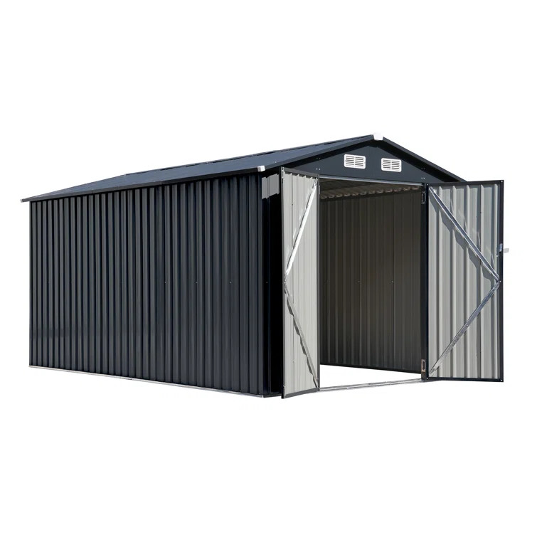 8 ft. W x 12 ft. D Metal Storage Shed
