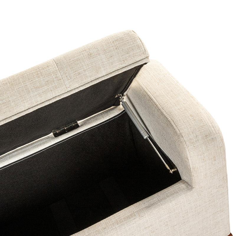 Clover Upholstered Flip Top Storage Bench