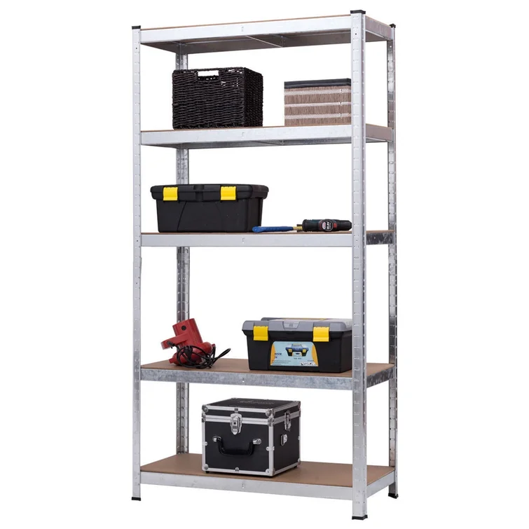 Trosper 71 inch.H Adjustable 5 Level Storage Shelves With Heavy Duty Steel Frame