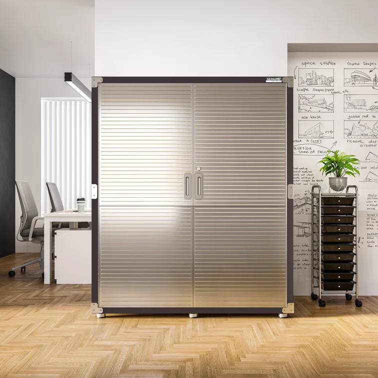 Seville Classics UltraHD Extra-Wide Mega Storage Cabinet, 60" W x 24" D x 72" H