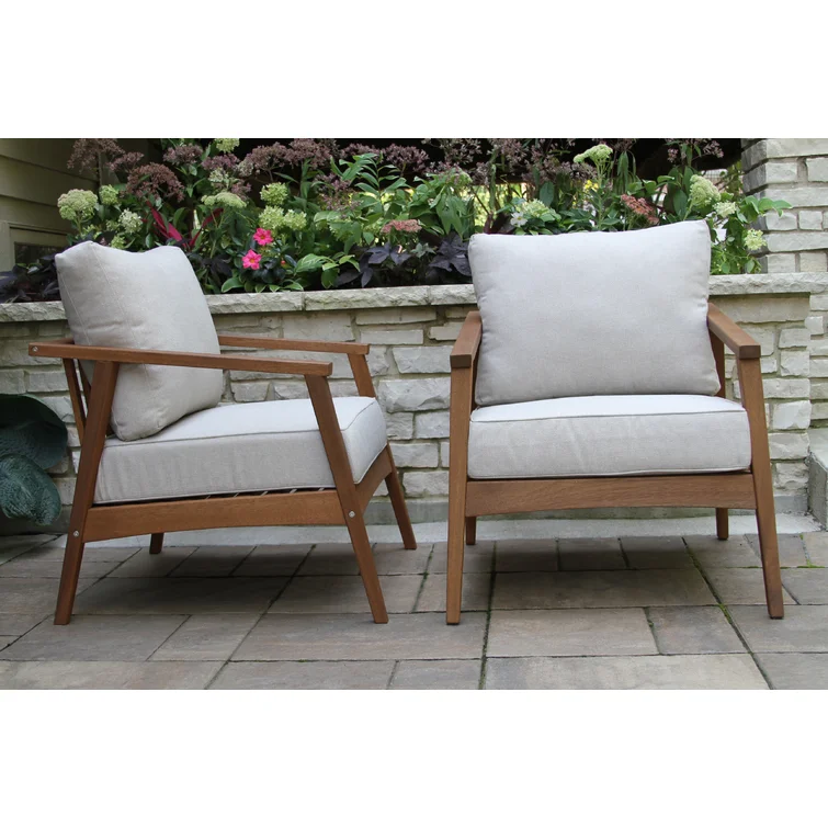 Arnot 2 - Person Outdoor Seating Group with Cushions