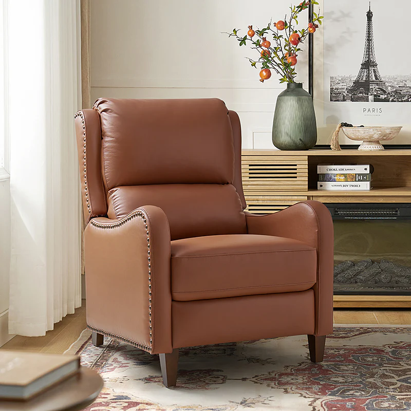Deliat Genuine Leather Rocker Recliner