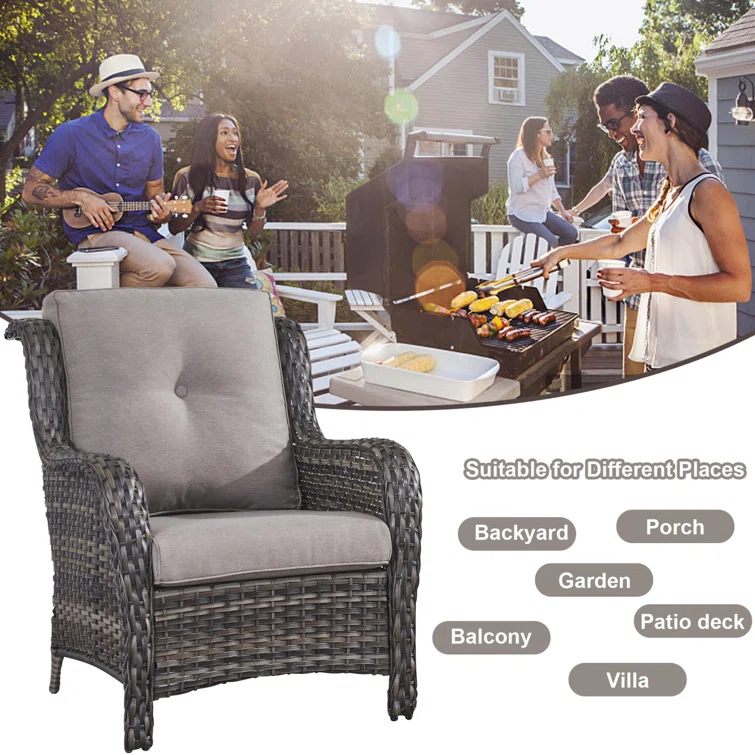 Darijus 5 - Person Outdoor Seating Group with Cushions