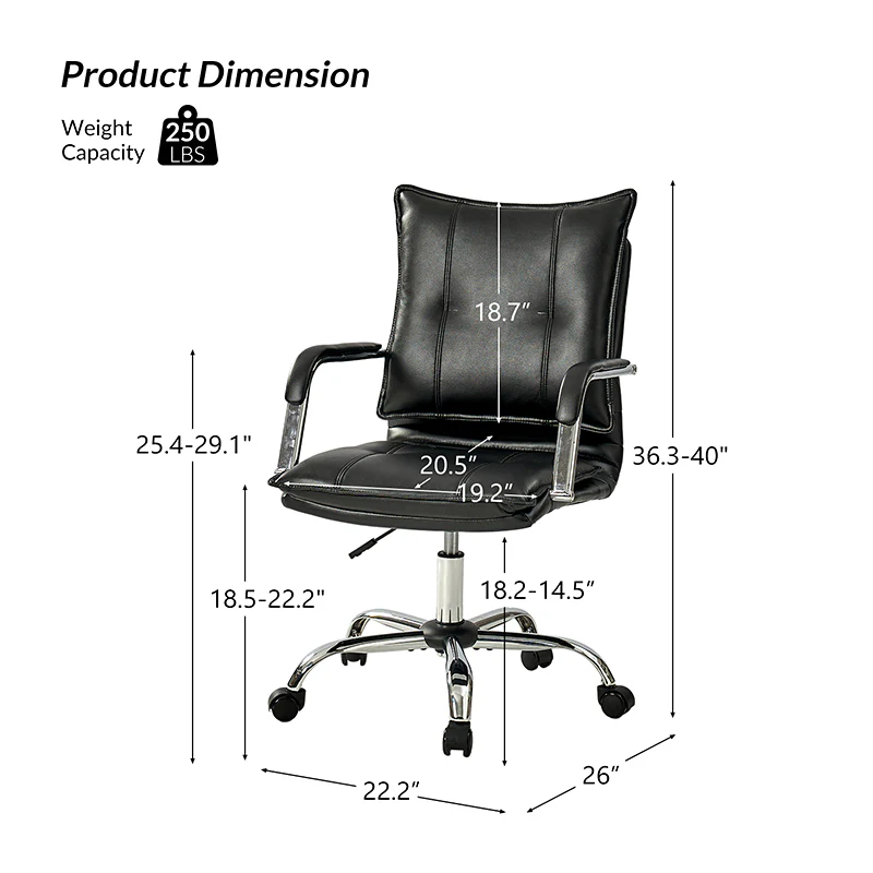 Doug Task Chair with Padded Arms