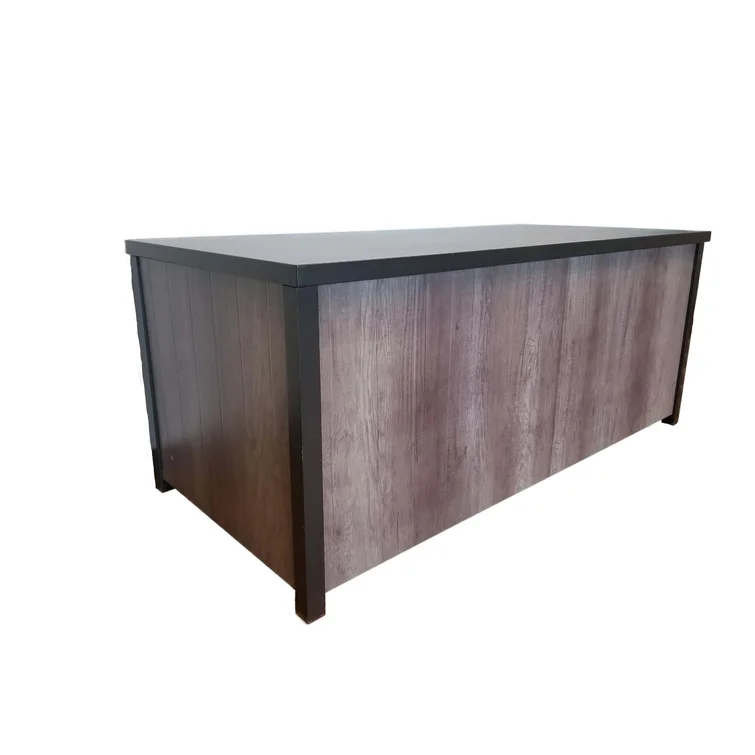 Ivena Furnishing 61'' W 132 Gallons Water Resistant Metal Deck Box in Gray