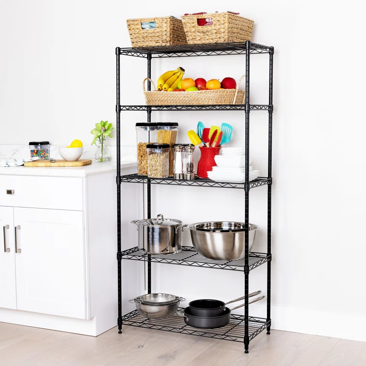 30" W 5-Tier Steel Shelving