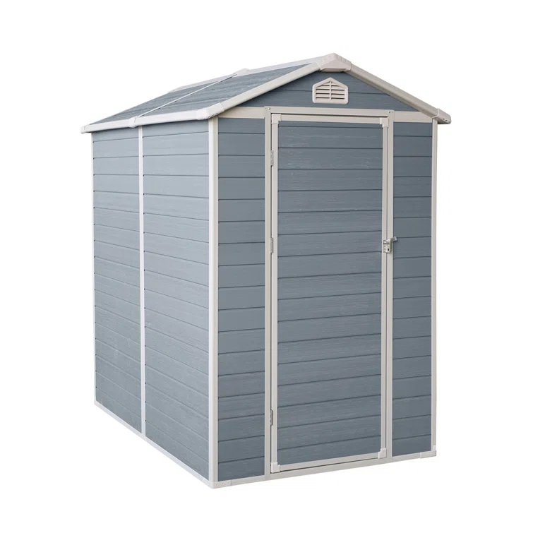 4.03 ft. W 6 ft. D Plastic Lean-To Storage Shed