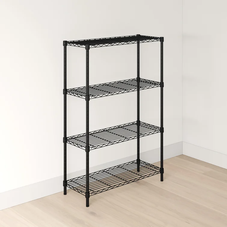 Moraga 4-Tier Shelving Unit (54" H x 36" W x 14" D)